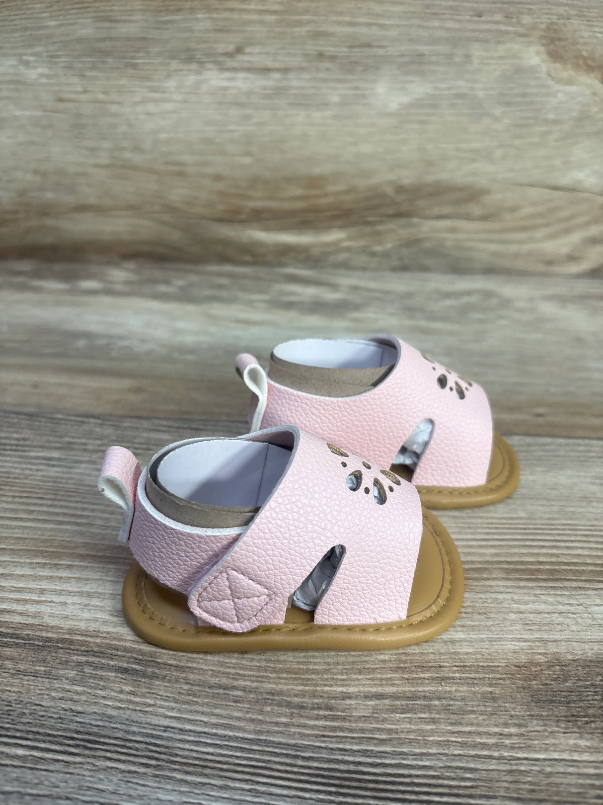 NWOT First Steps by Stepping Stones Soft Sole Sandals Pink sz 1c