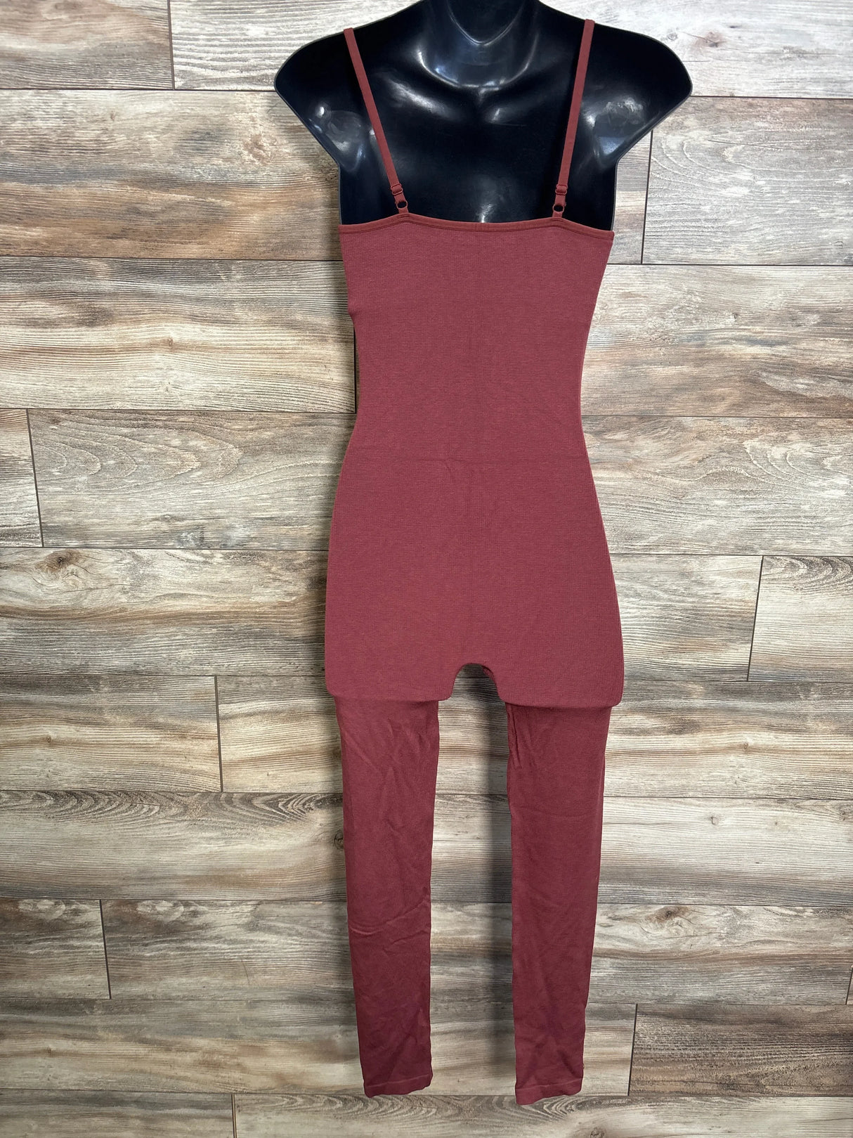 Hatch Body Rib Maternity Unitard Jumpsuit Cinnamon sz Small