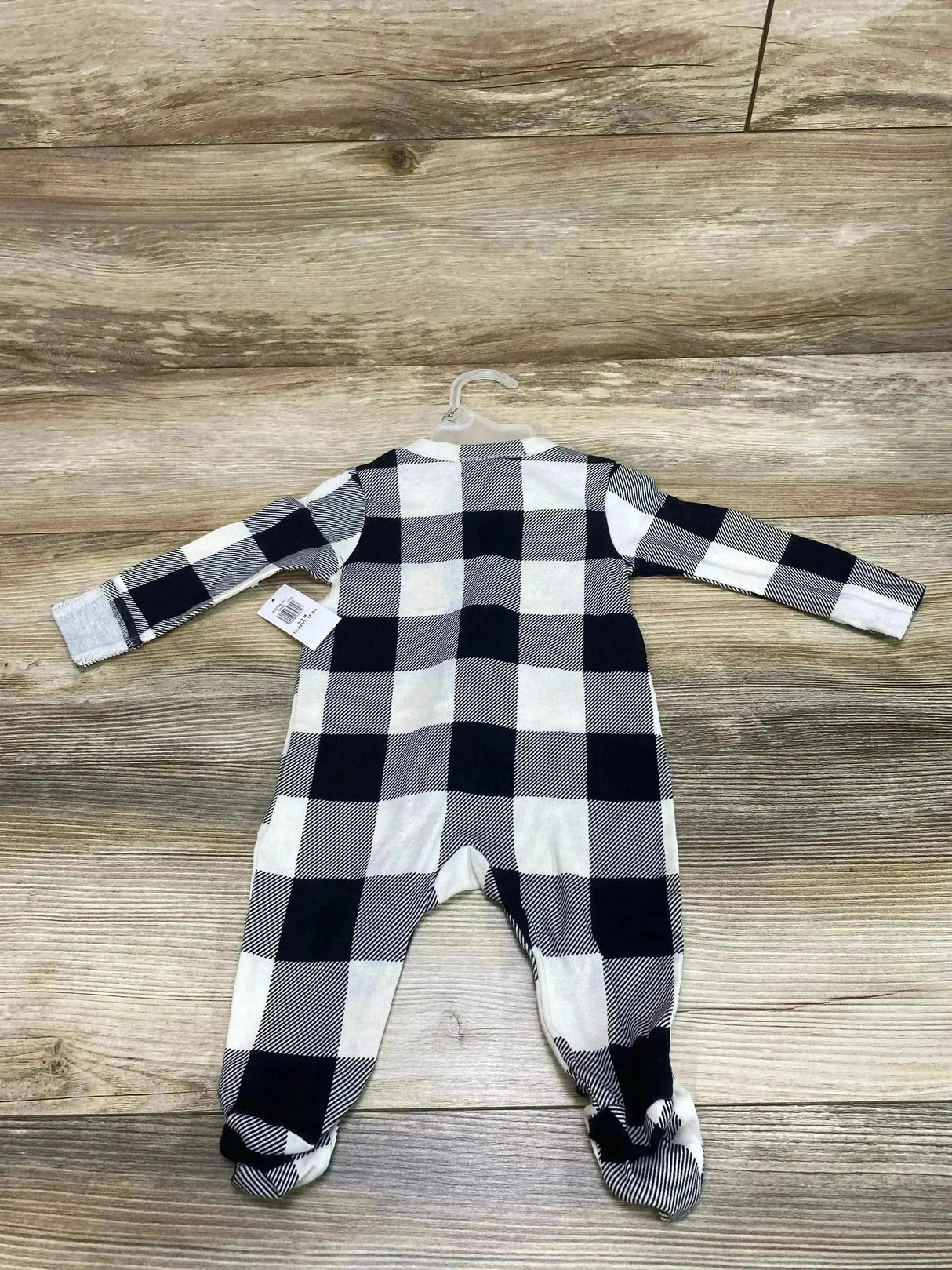NEW Old Navy Buffalo Check Sleeper White sz 0-3m - Me n Mommy To Be