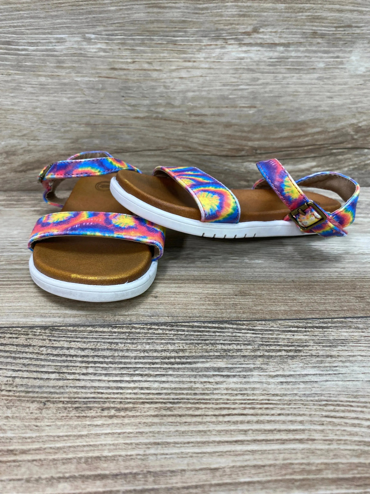 Wonder Nation Tie Dye Sandals Red sz 8c - Me n Mommy To Be