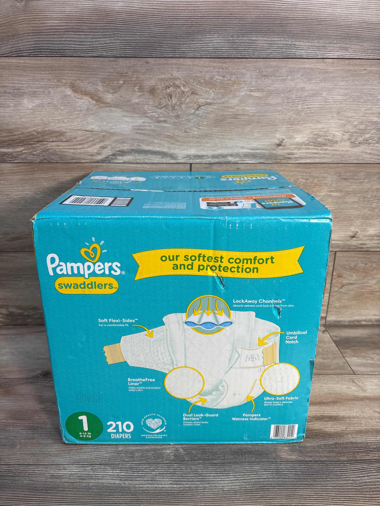 NEW Pampers Swaddlers Diapers Size 1, 210ct