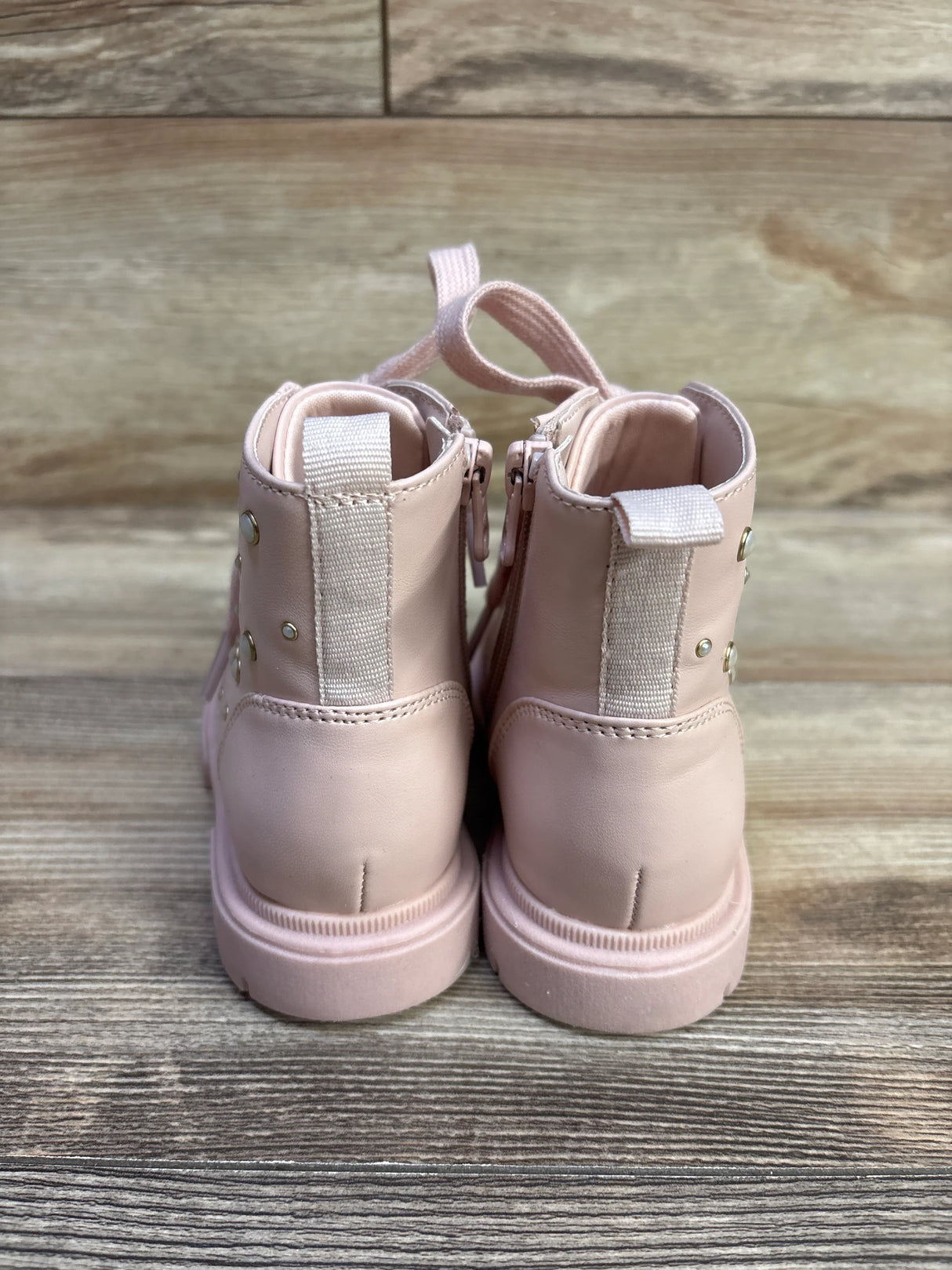 Cat & Jack Amaya Combat Boots Blush sz 9c