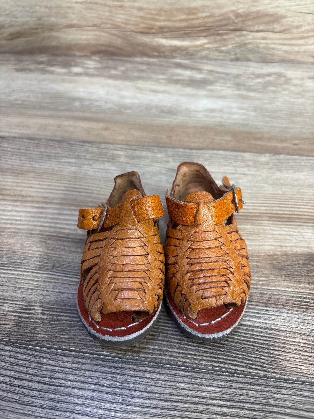 Leather Huarache Sandals Brown sz 1/2c