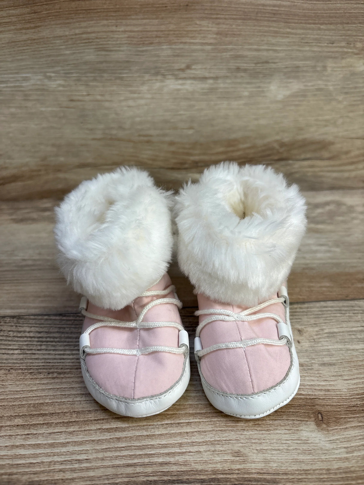 Janie & Jack Faux Fur Soft Sole Winter Boots, Pink sz 3c