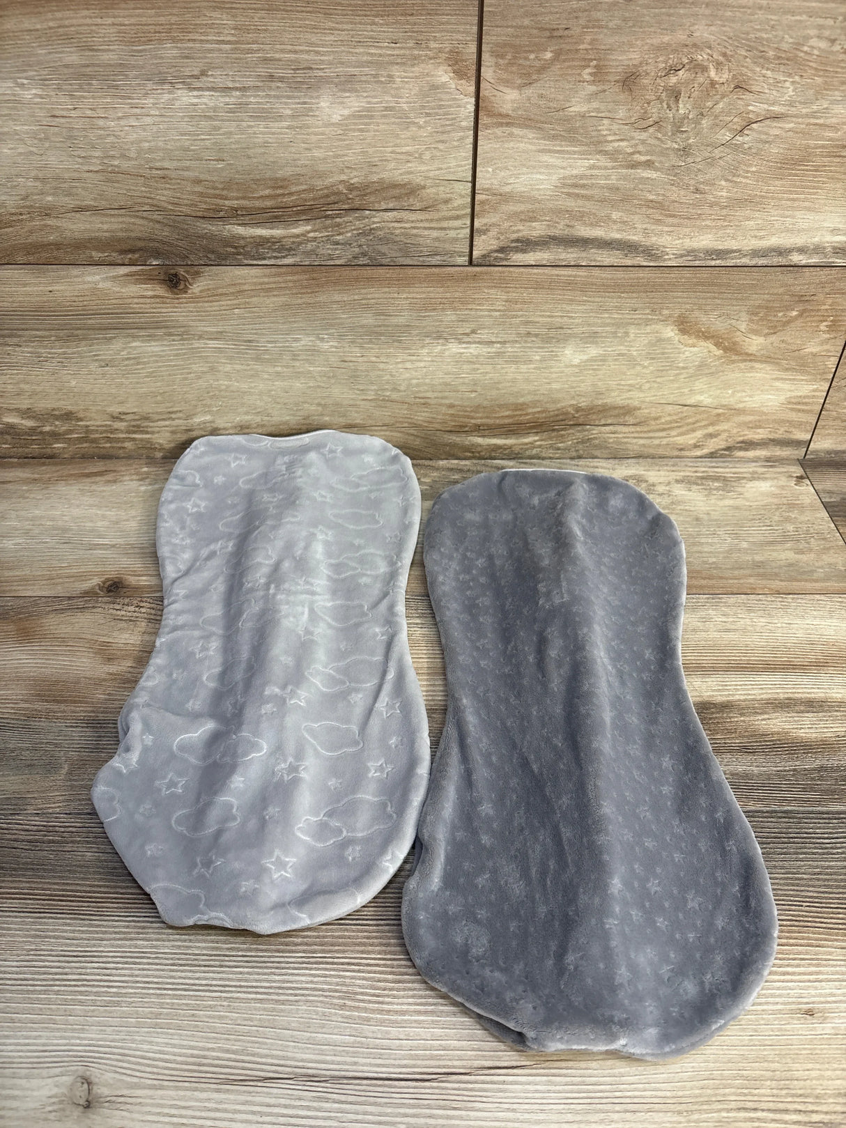 Swaddle Me 2pk Velboa Swaddle Pod Set Grey sz 0-2m
