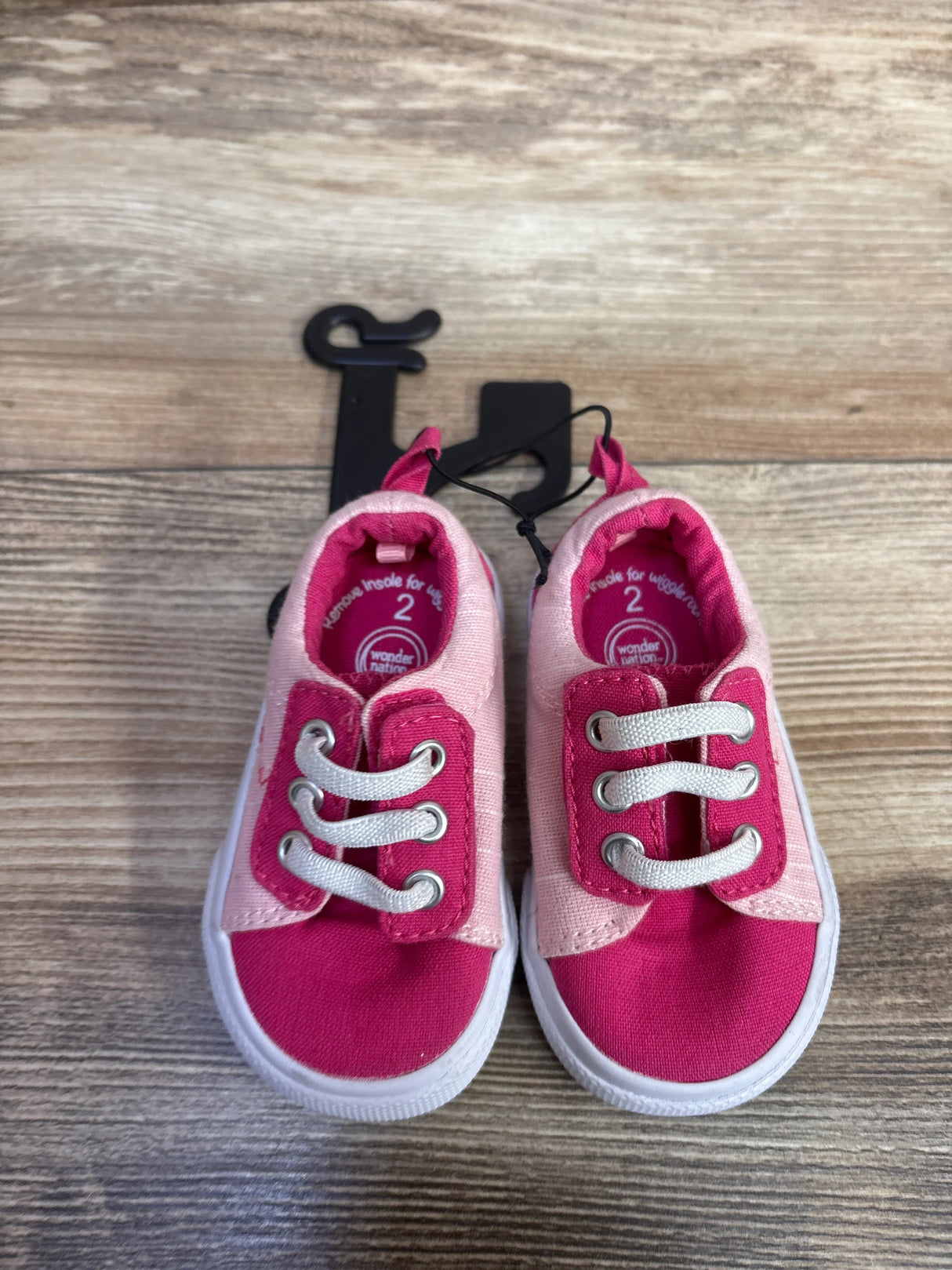 NEW Wonder Nation Casual Sneakers, Pink sz 2c