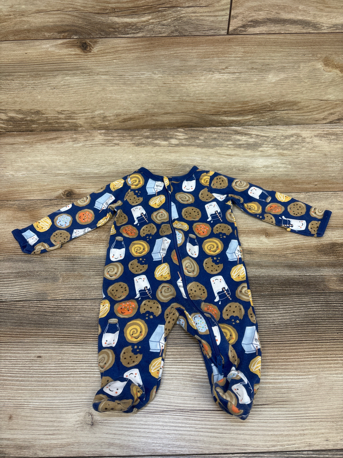 Wonder Nation Cookies & Milk Sleeper Blue sz Newborn