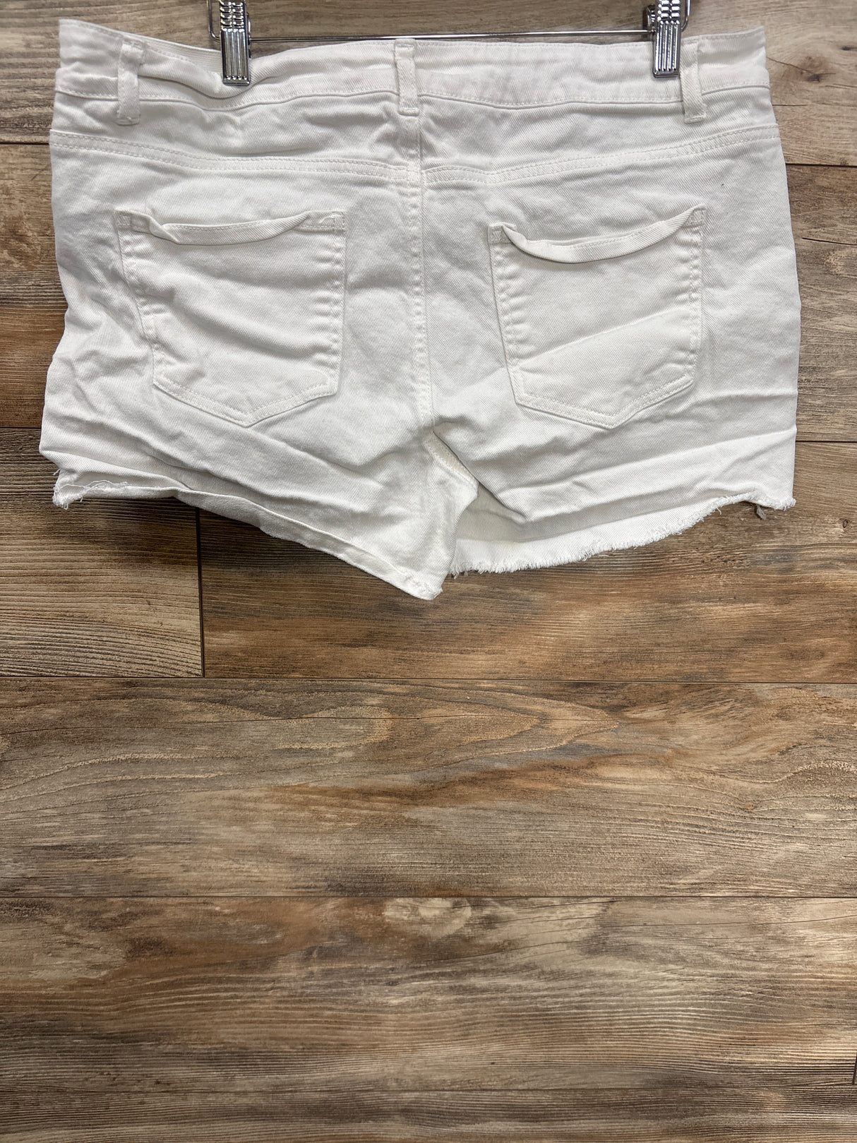 Motherhood Maternity Denim Side Panel Shorts White sz Large