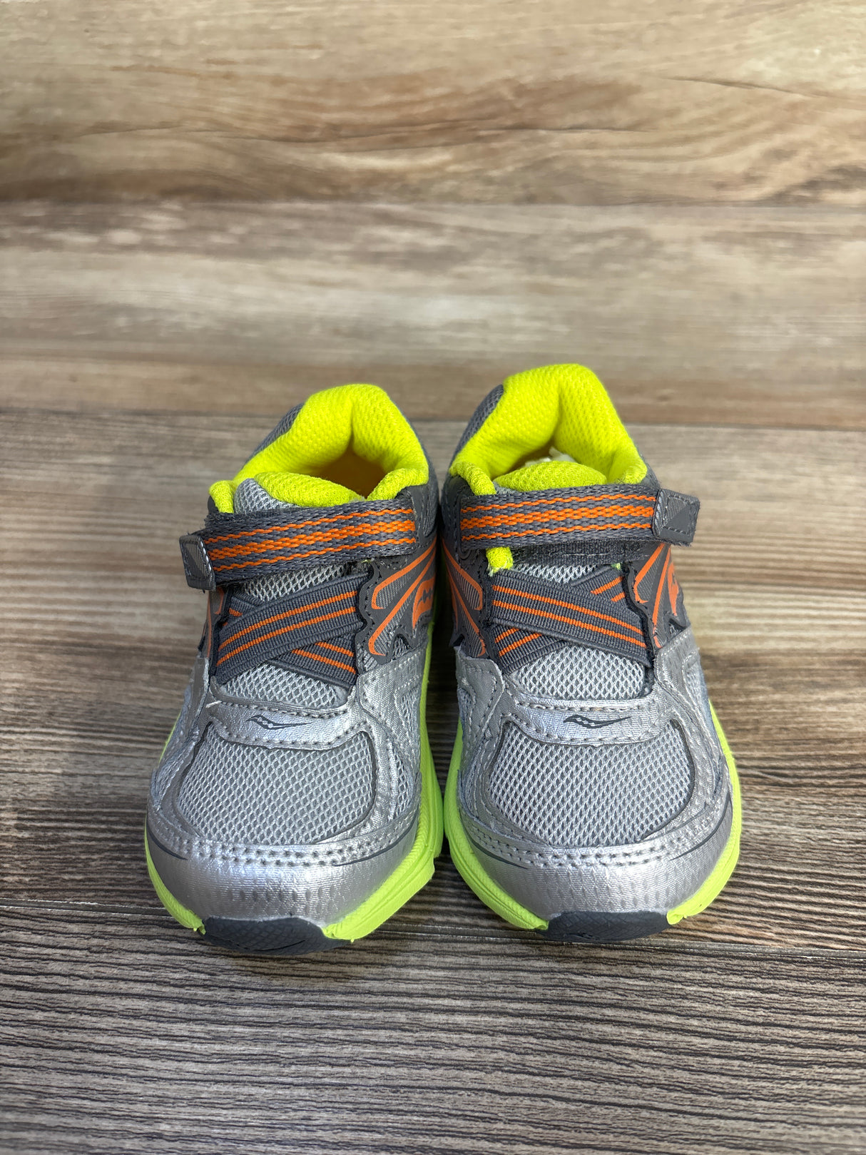 NWOT Saucony Ride Hook & Loop Sneakers Grey sz 5c