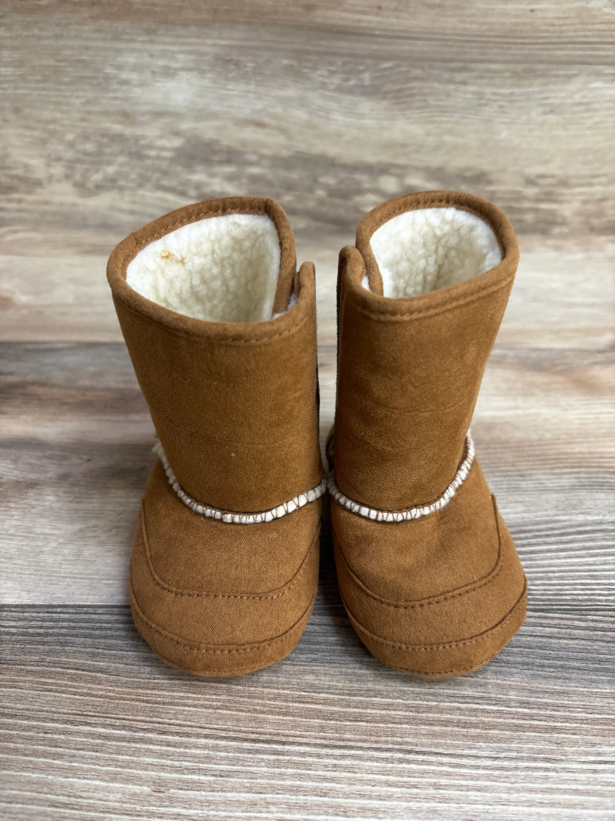 Faux Suede Boots Brown sz 3c