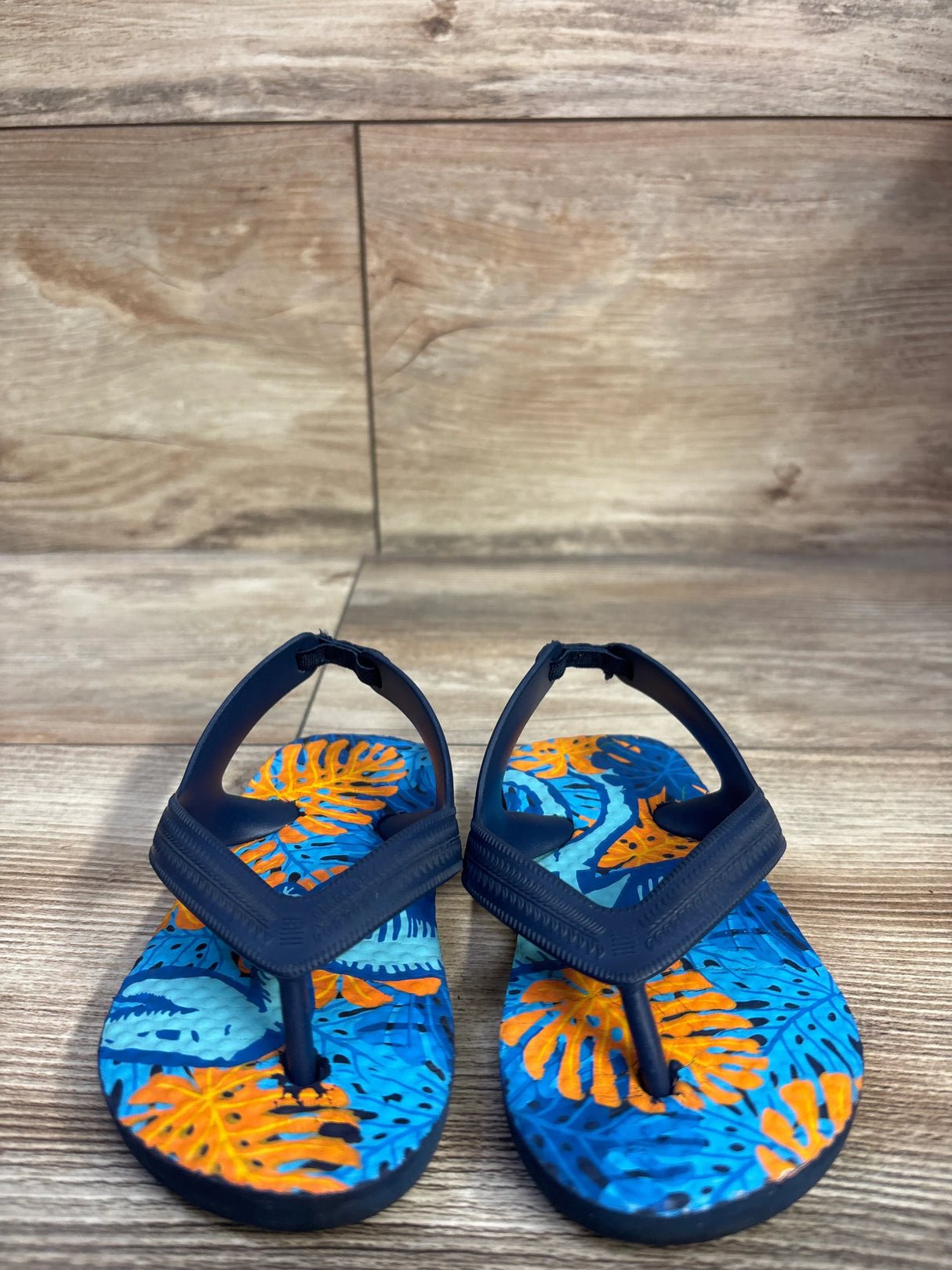 Wonder Nation Flip Flops Blue sz 5/6c