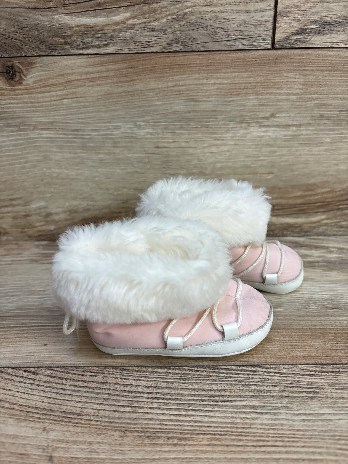 Janie & Jack Faux Fur Soft Sole Winter Boots, Pink sz 3c