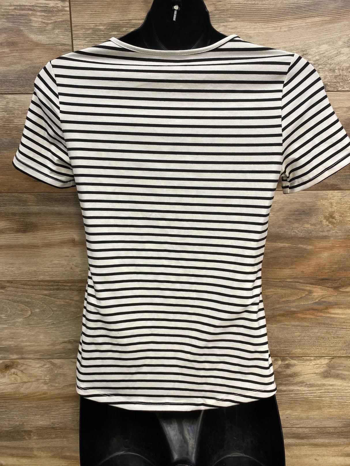 Maternity Striped Nursing Top White sz Medium