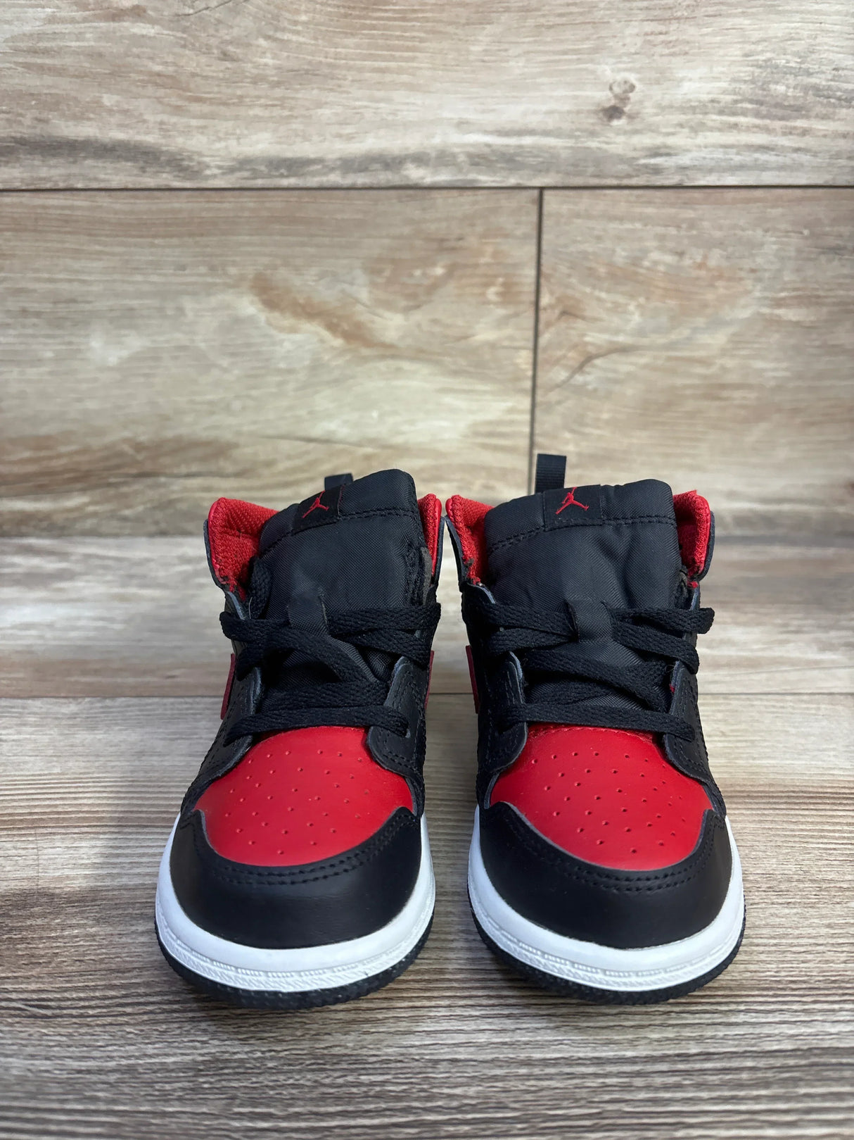 Air Jordan 1 Mid 'Bred Twist' Sneaker Black sz 9c