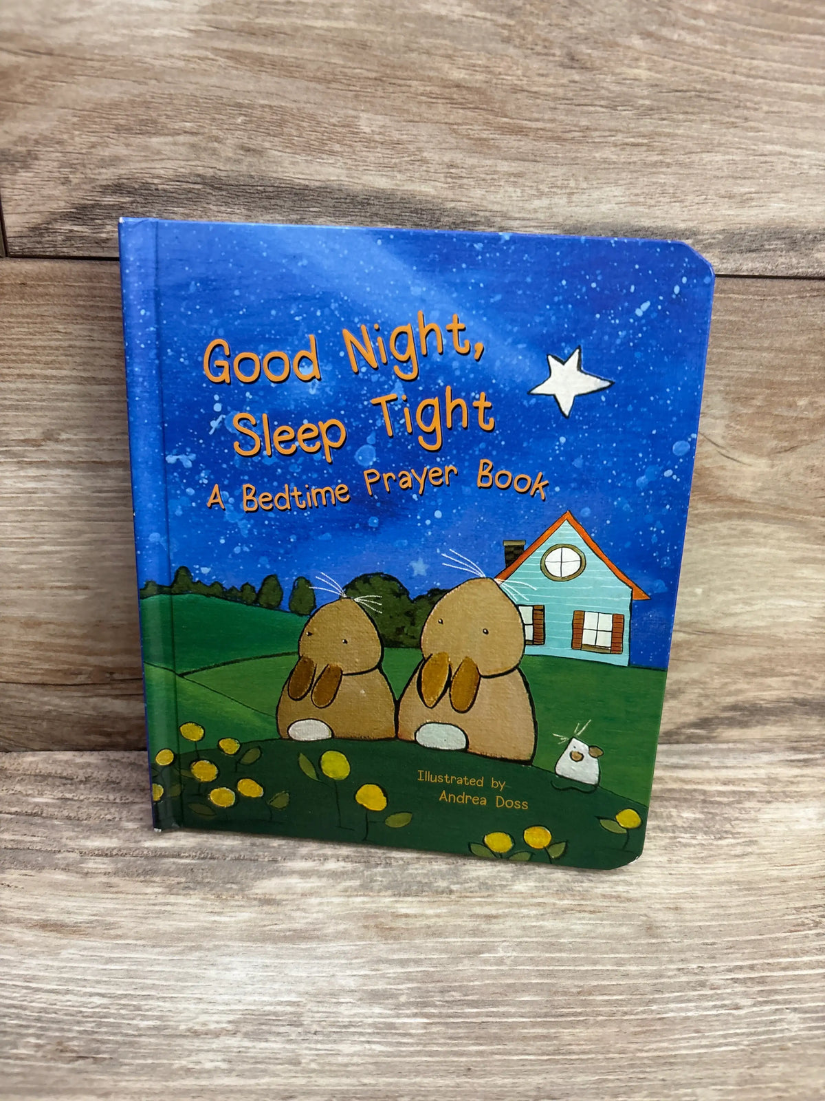Good Night Sleep Tight children's prayer board book by Me n Mommy To Be featuring cute rabbits.