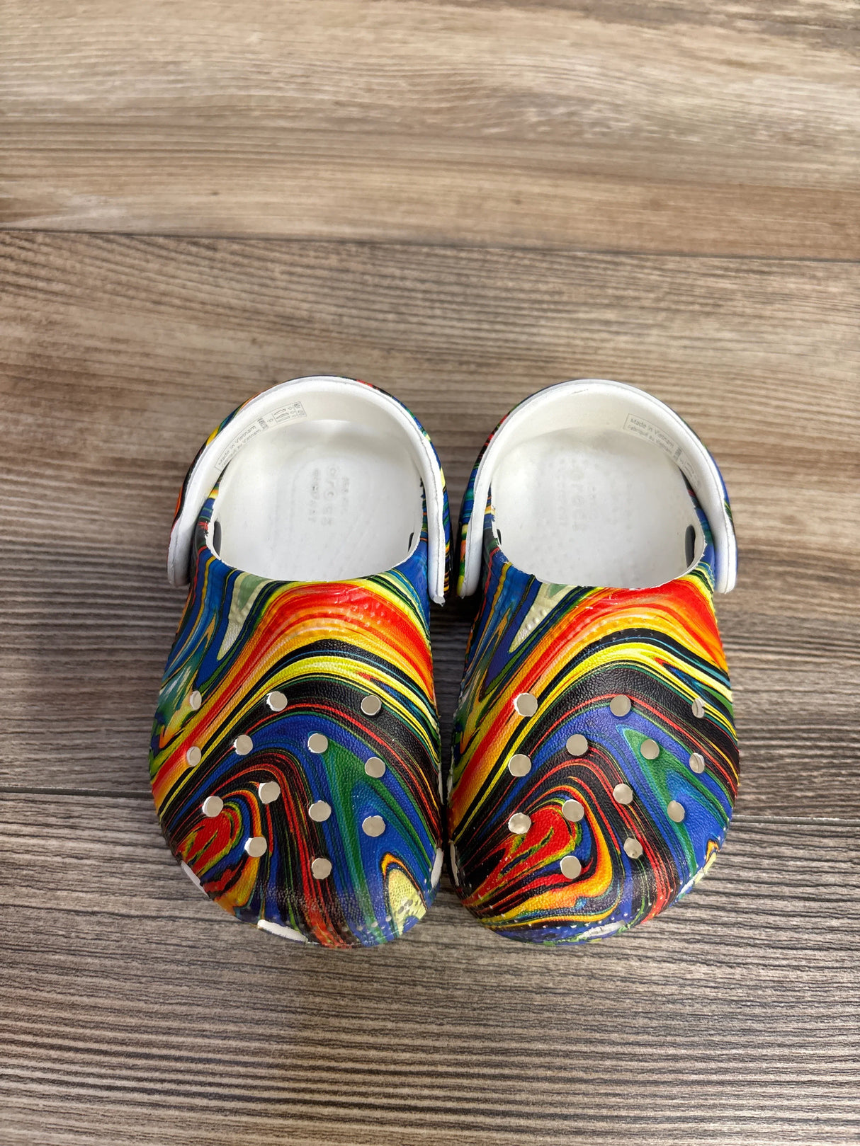 Crocs Classic Clogs Rainbow sz 5c