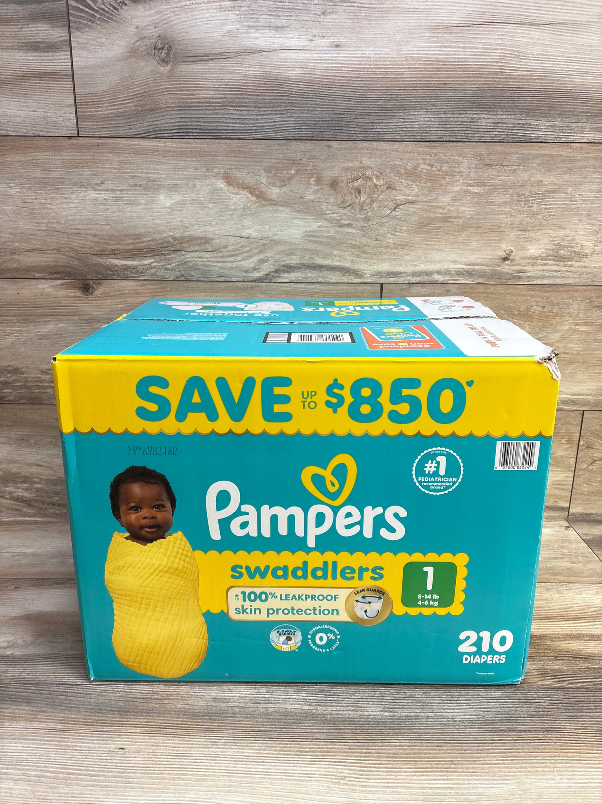 NEW Pampers Swaddlers Diapers Size 1, 210ct