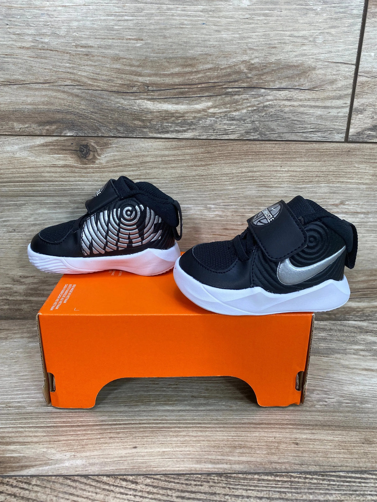Nike Team Hustle D9 TD 'Black' Sneakers sz 3c - Me n Mommy To Be
