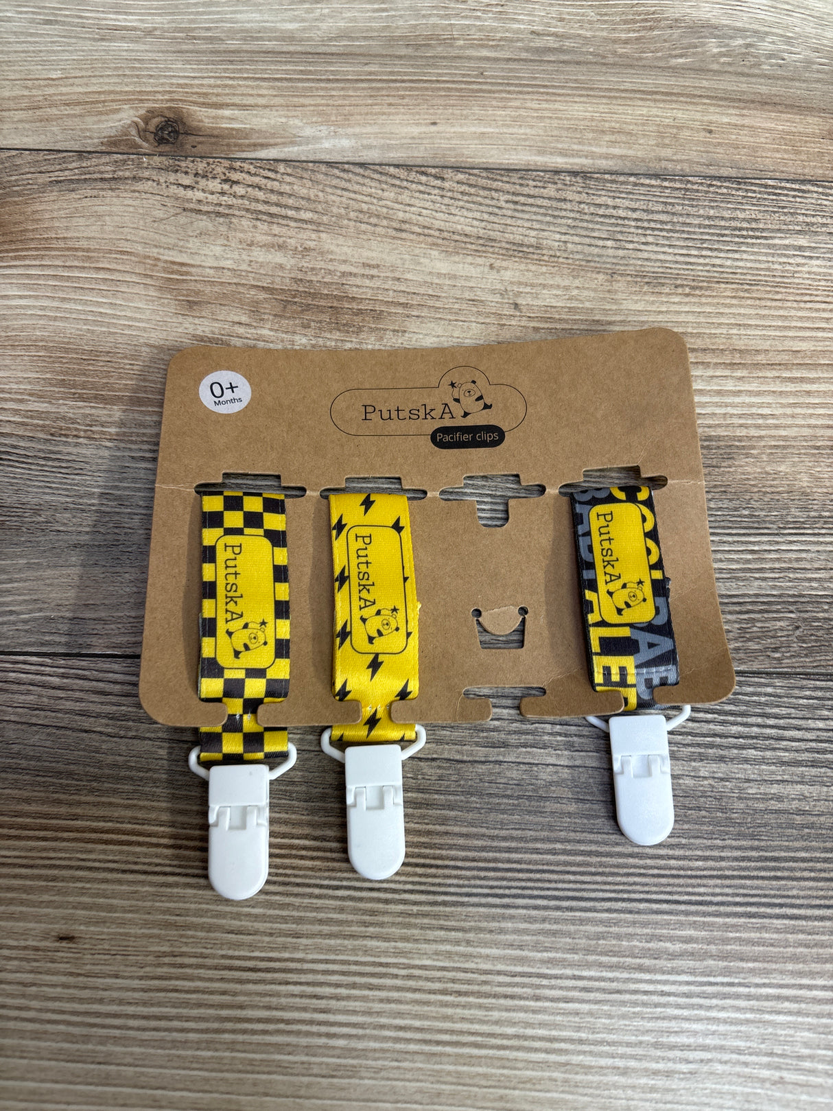 NEW PustskA Pacifier Clips 3pk