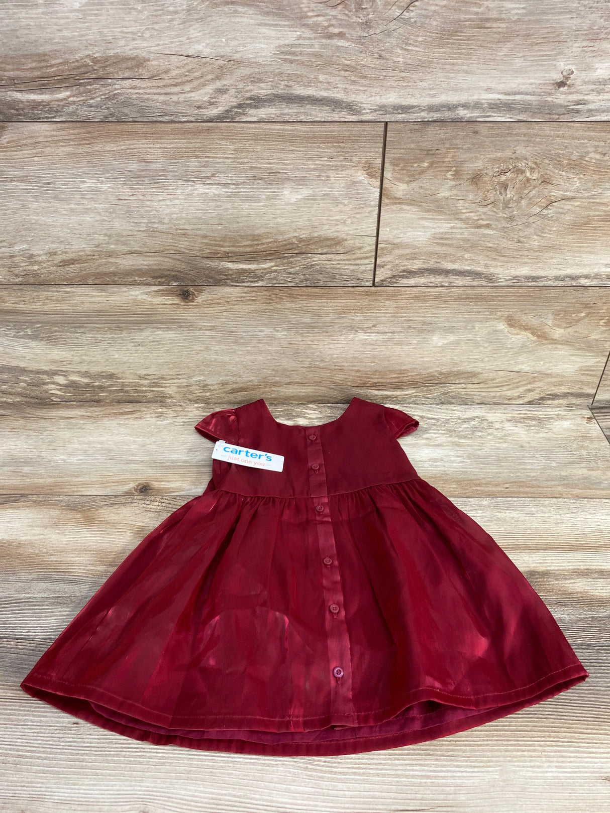 NEW Just One You 2pc Special Occasion Dress & Bloomers Set Burgundy sz 12m