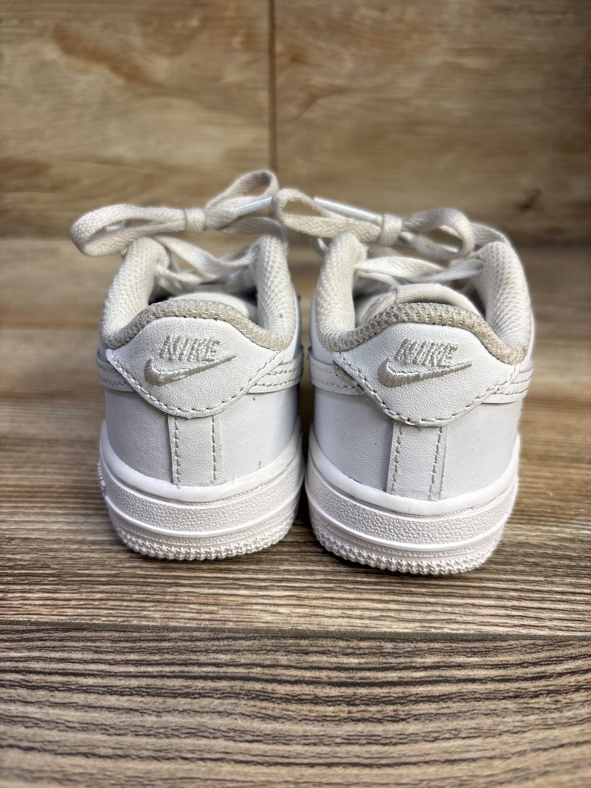 Nike Air Force 1 Low TD 'Triple White' Sneakers sz 7c