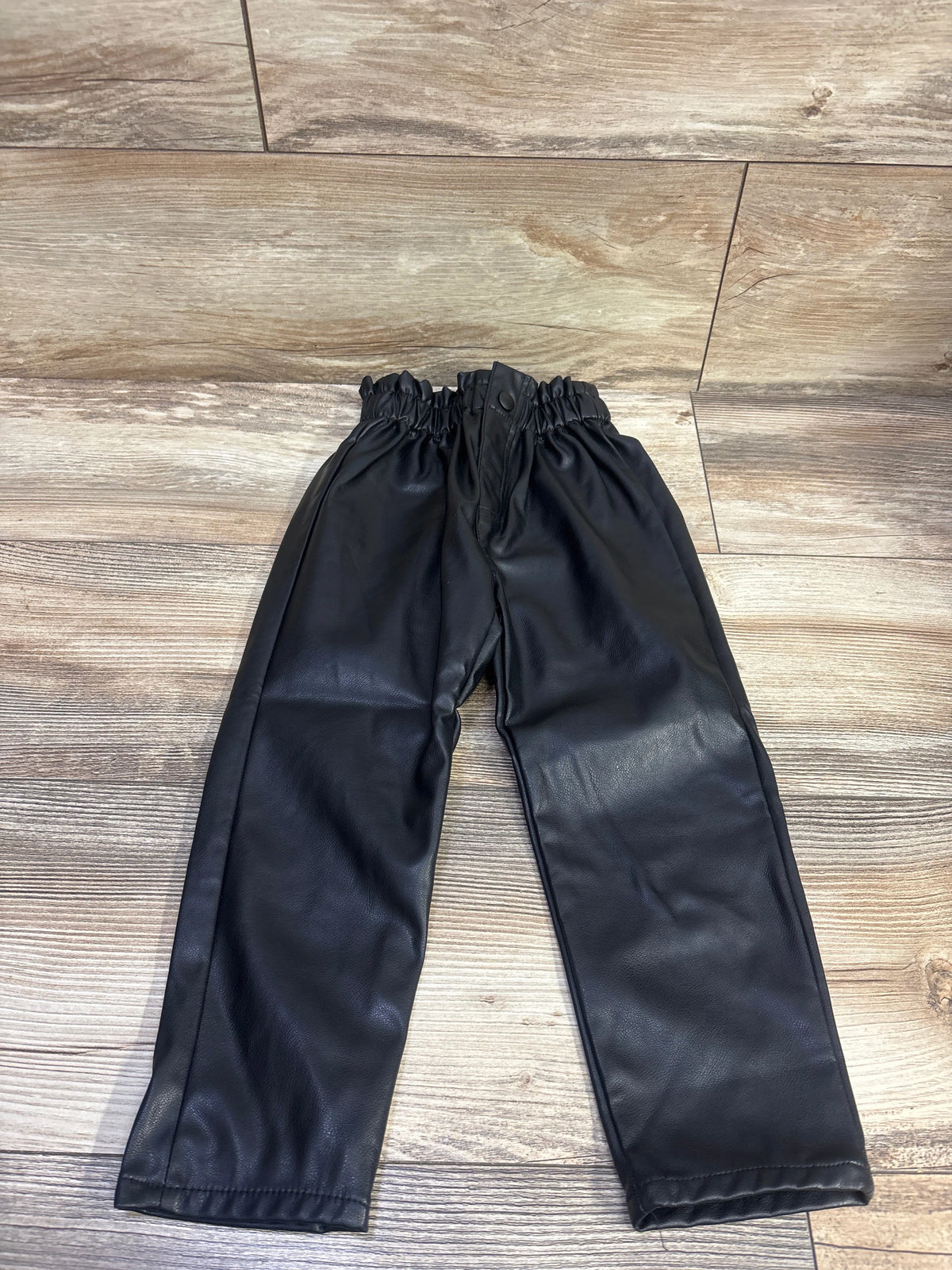 Zara Faux-Leather Dress Pants Black sz 3-4T