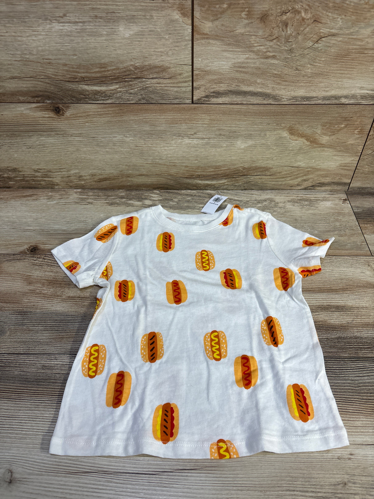 NEW Old Navy Hot Dog Shirt White sz 5T