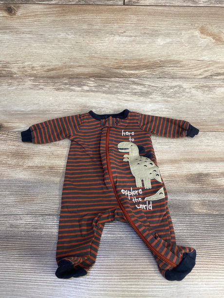 Gerber Striped Sleeper Orange sz Preemie - Me n Mommy To Be