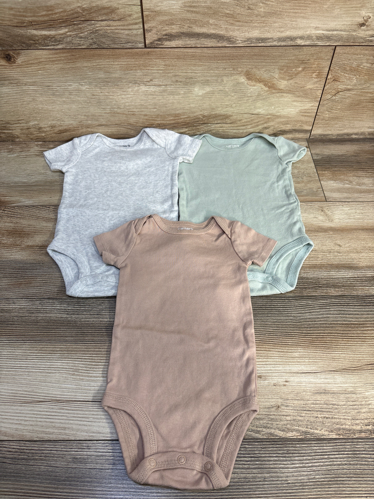 Just One You 3pk Bodysuit Set Green sz 6m