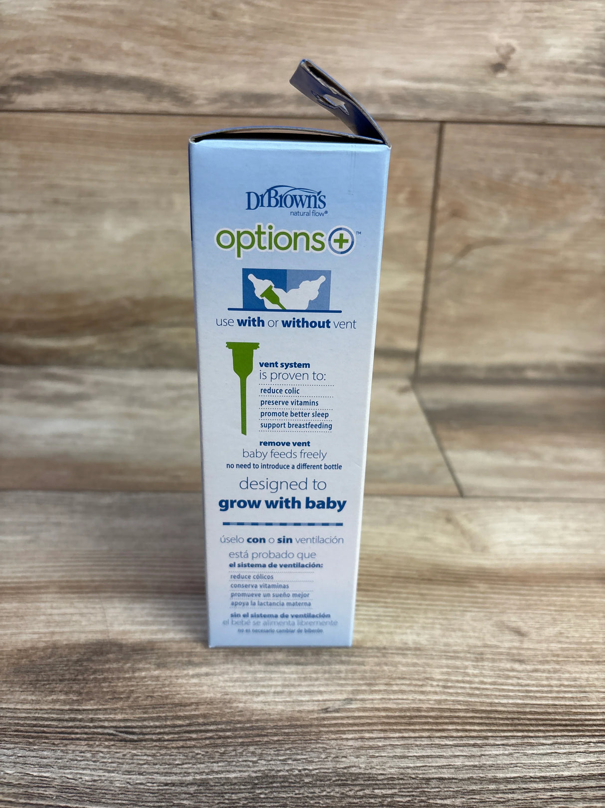 NEW Dr. Brown's Narrow Baby Bottle w/ Level 1 Slow Flow Nipple, 4oz
