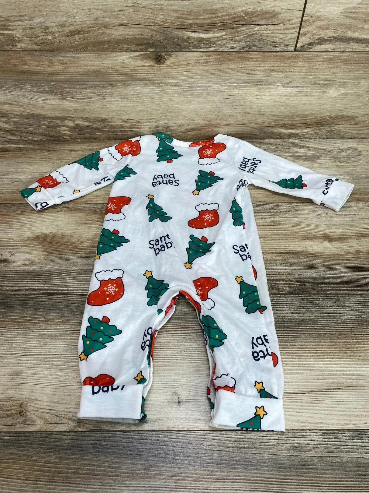 Shein Santa Baby Coverall White sz 6-9m - Me n Mommy To Be
