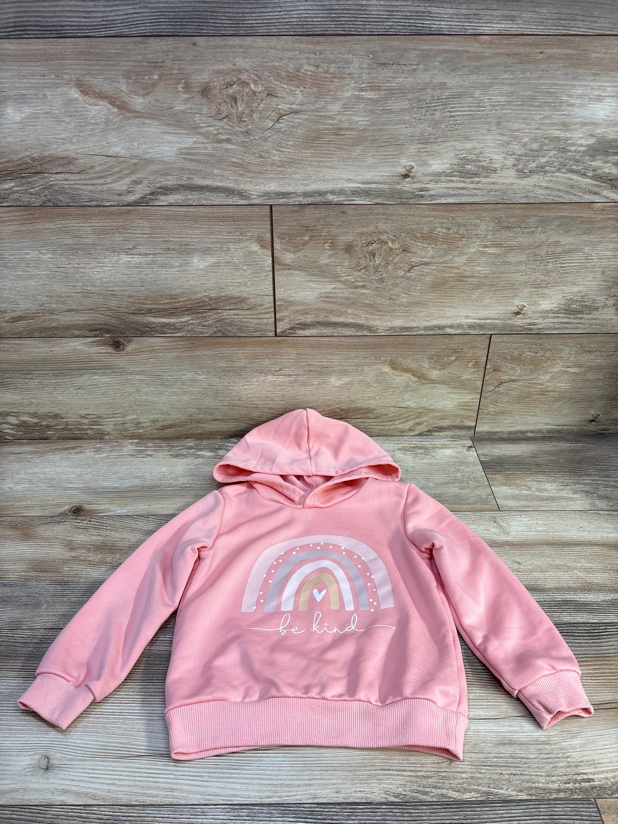 Shein Be Kind Hooded Sweatshirt Pink sz 4T