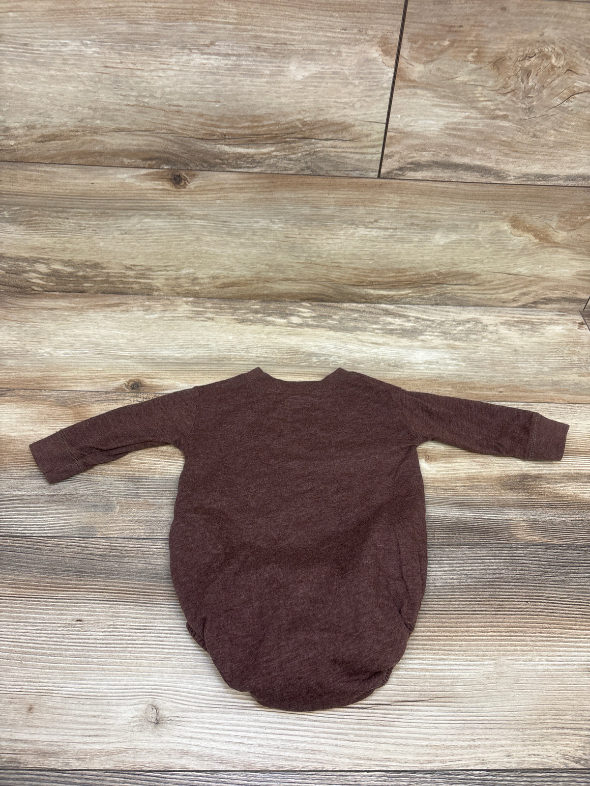 Children's Place Long Sleeve 'Game Day' Bodysuit Brown sz 3-6m