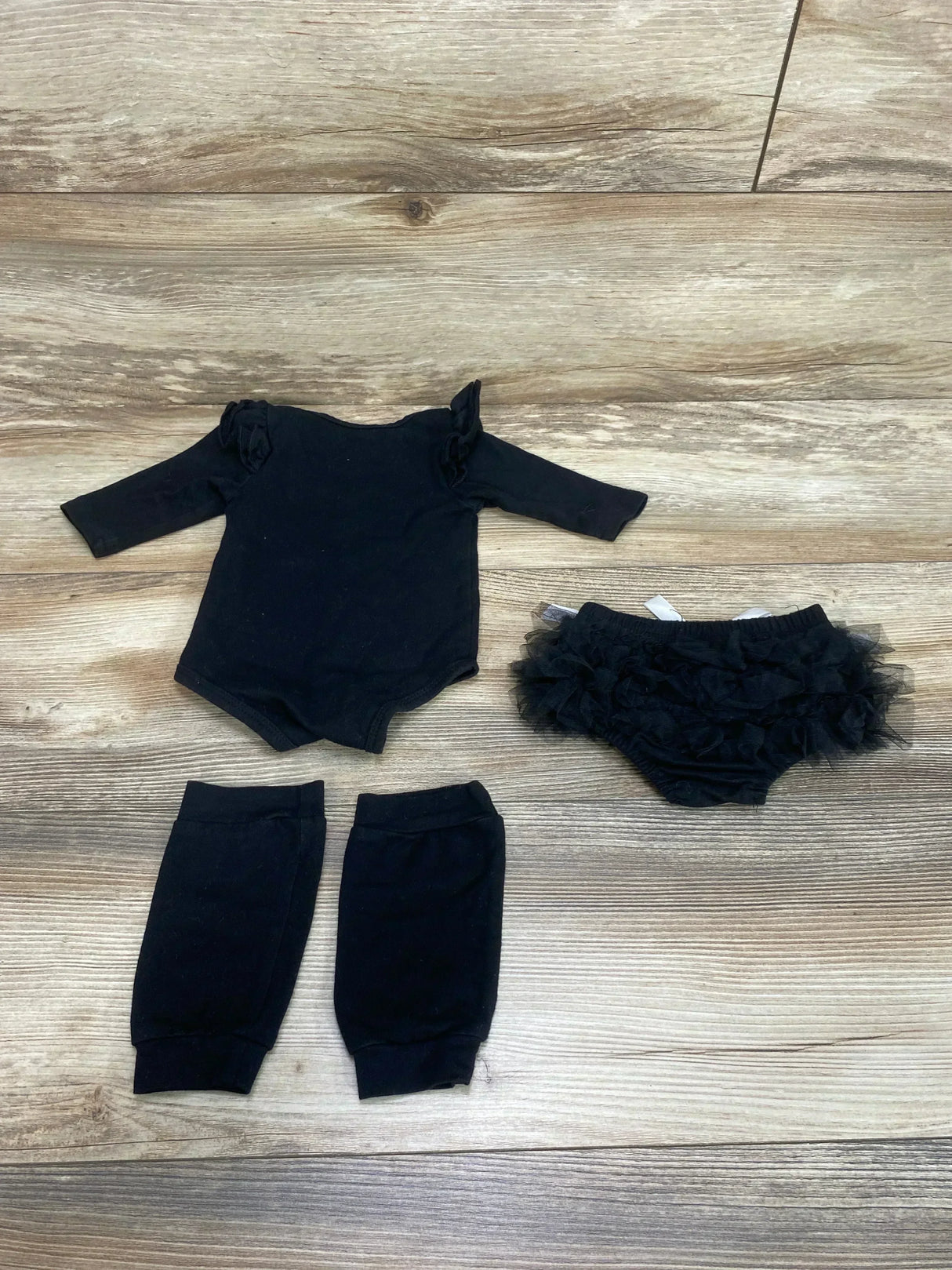 3pc Skeleton Bodysuit Set Black sz Newborn - Me n Mommy To Be