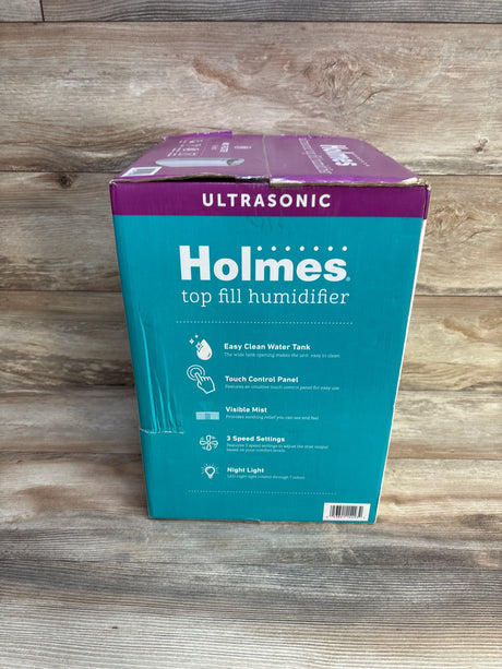 NEW Holmes 1-Gallon Top-Fill Ultrasonic Cool-Mist Humidifier - Me n Mommy To Be