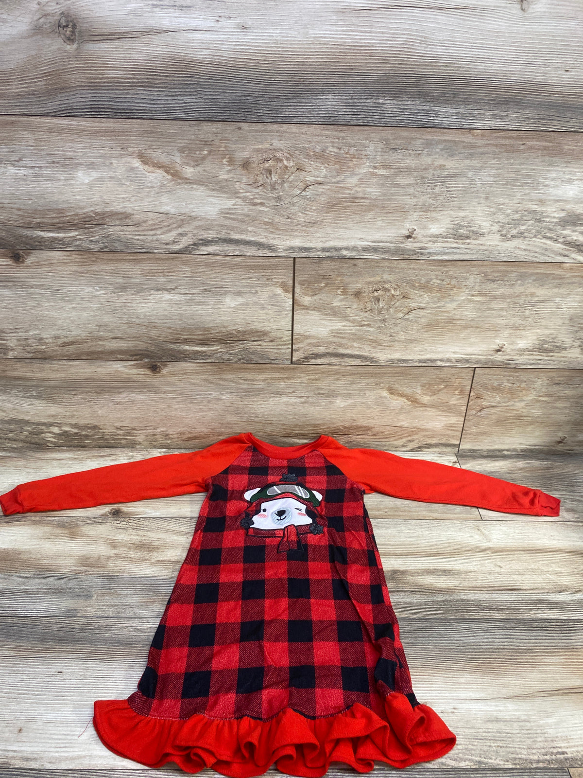 Cuddl Duds Fleece Nightgown Red sz 4T