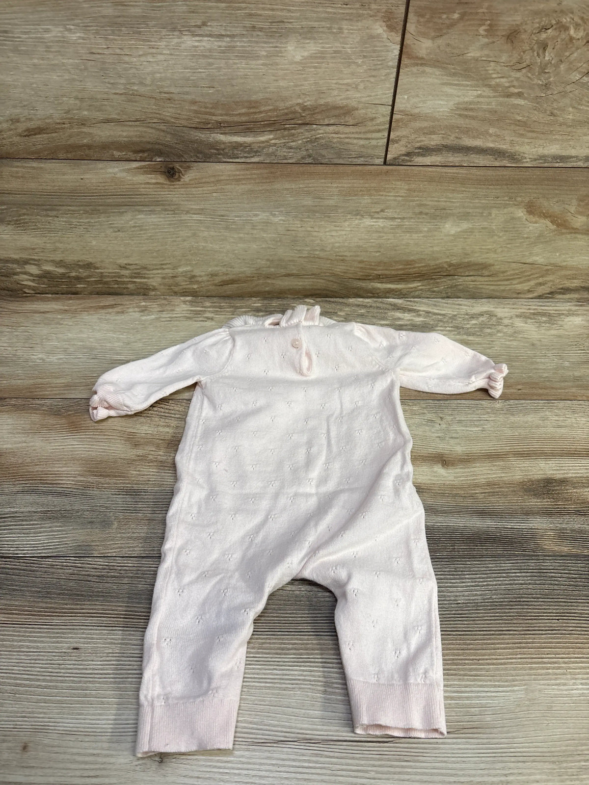 Baby Gap Knit Collared Coverall Pink sz 0-3m
