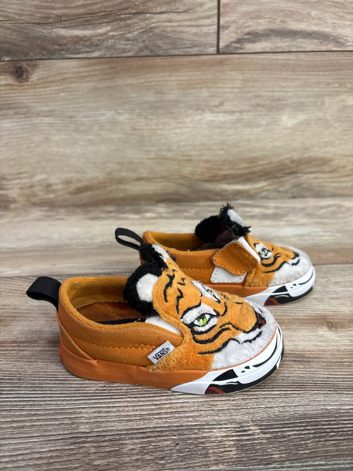 Vans Discovery Project Cat Slip-On V Wild Tiger, Orange sz 5c