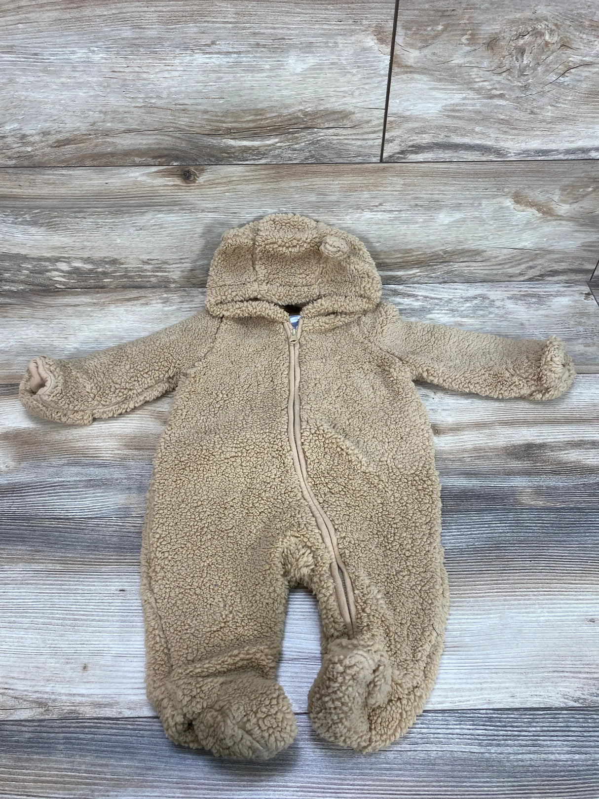 Baby Gap Sherpa Hooded Bunting Brown sz 3-6m - Me n Mommy To Be