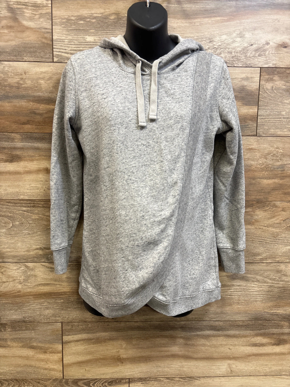 Old Navy Maternity Cross-Front Nursing Pullover Hoodie Grey sz Medium