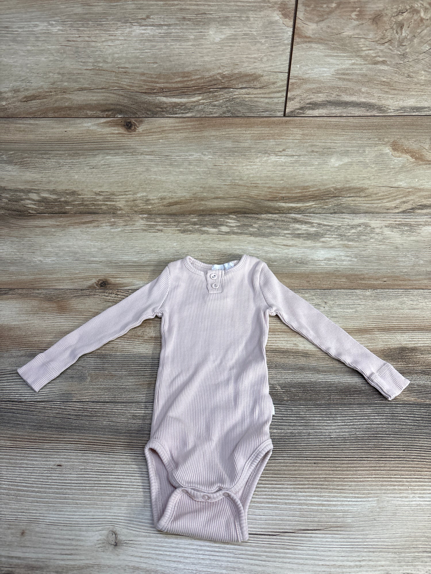 Jamie Kay Organic Cotton Modal Long Sleeve Bodysuit Pink sz 12m