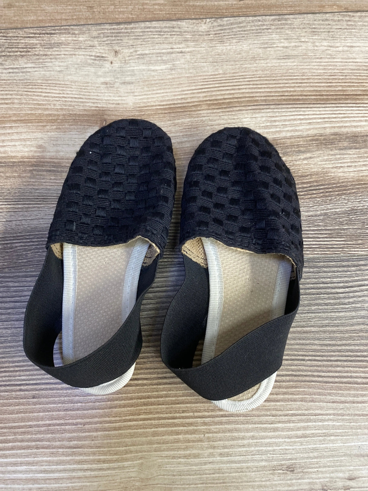 Woven Black Sandals sz 8c - Me n Mommy To Be