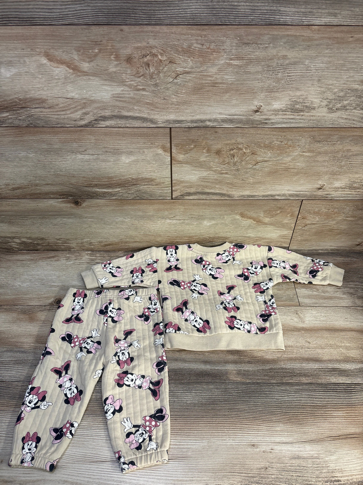 Disney Baby 2pc Sweatshirt & Joggers Set Brown sz 12m