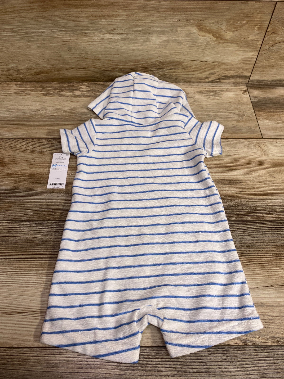 NEW Carter's Hooded Shortie Romper White sz 9m