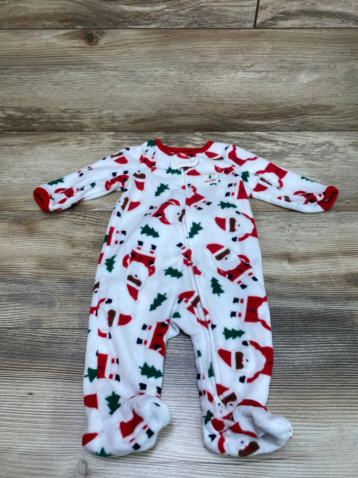 Just One You Santa Blanket Sleeper White sz 3m - Me n Mommy To Be