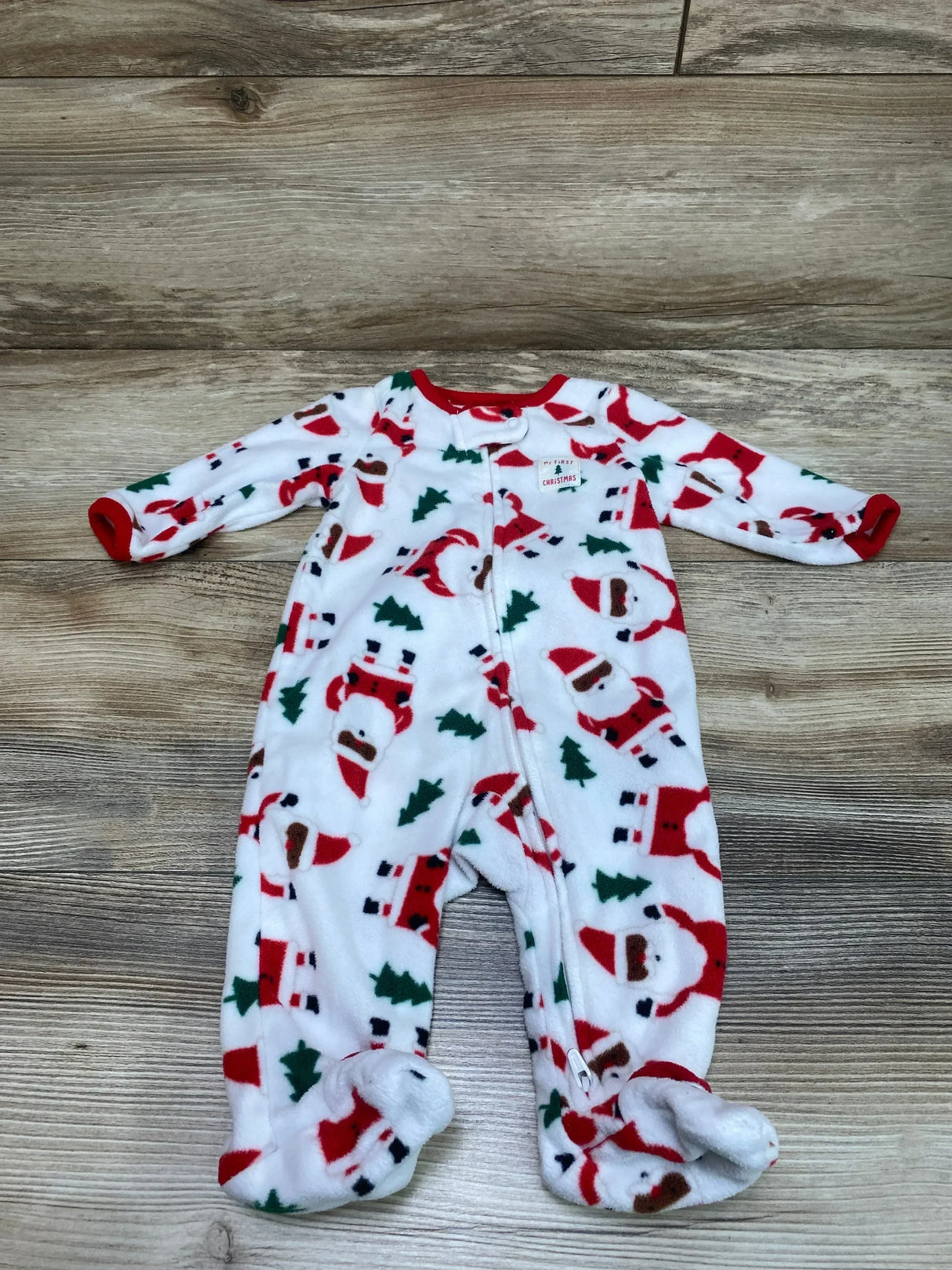 Just One You Santa Blanket Sleeper White sz 3m - Me n Mommy To Be