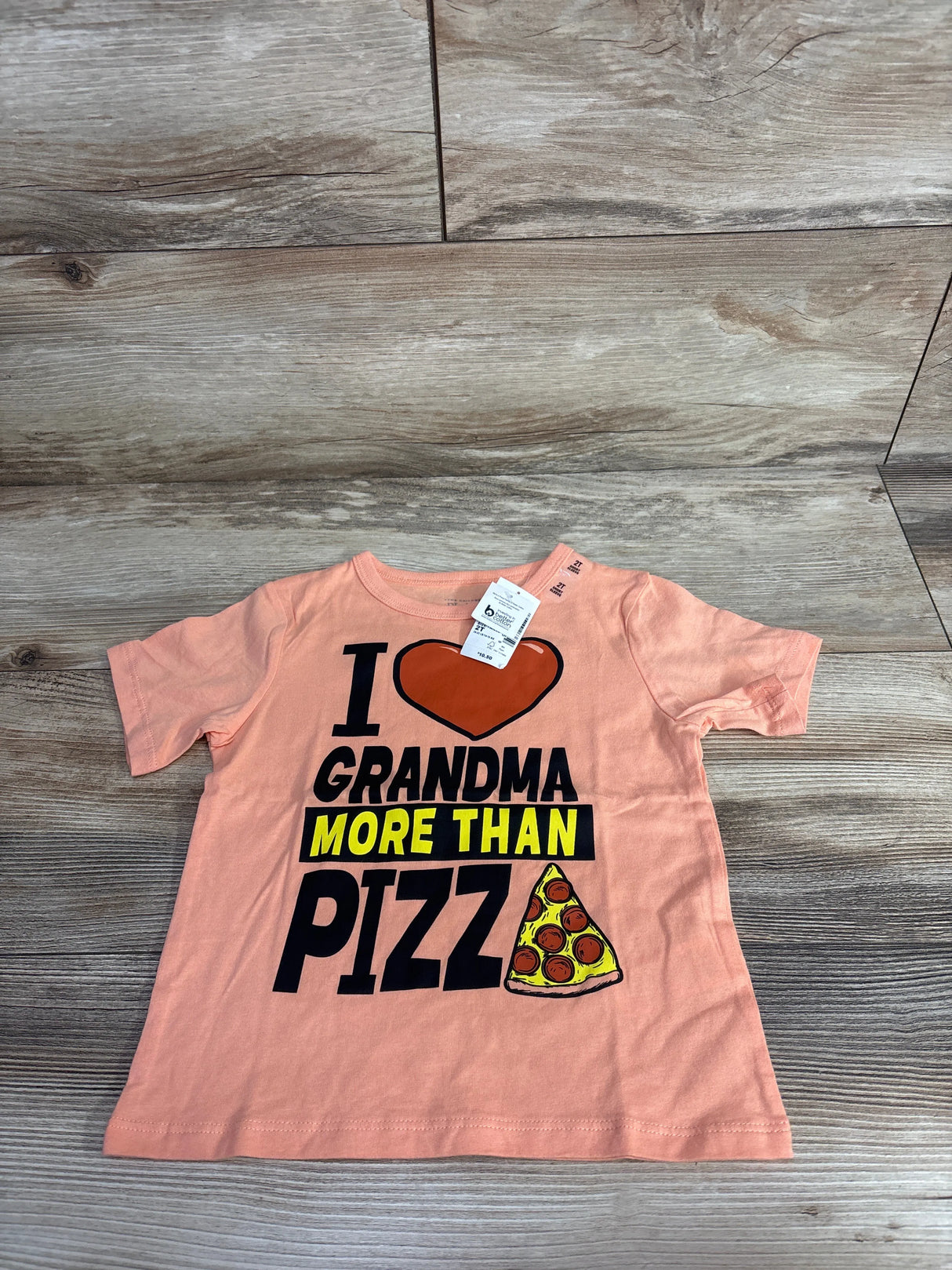 NEW Children's Place I love Grandma Shirt Coral sz 2T