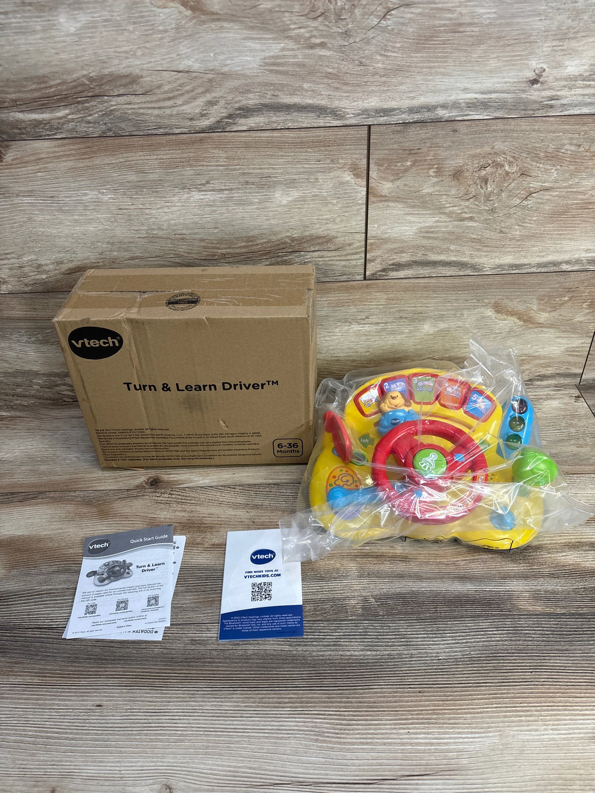 NEW VTech Turn And Learn Driver Yellow, 6-36m