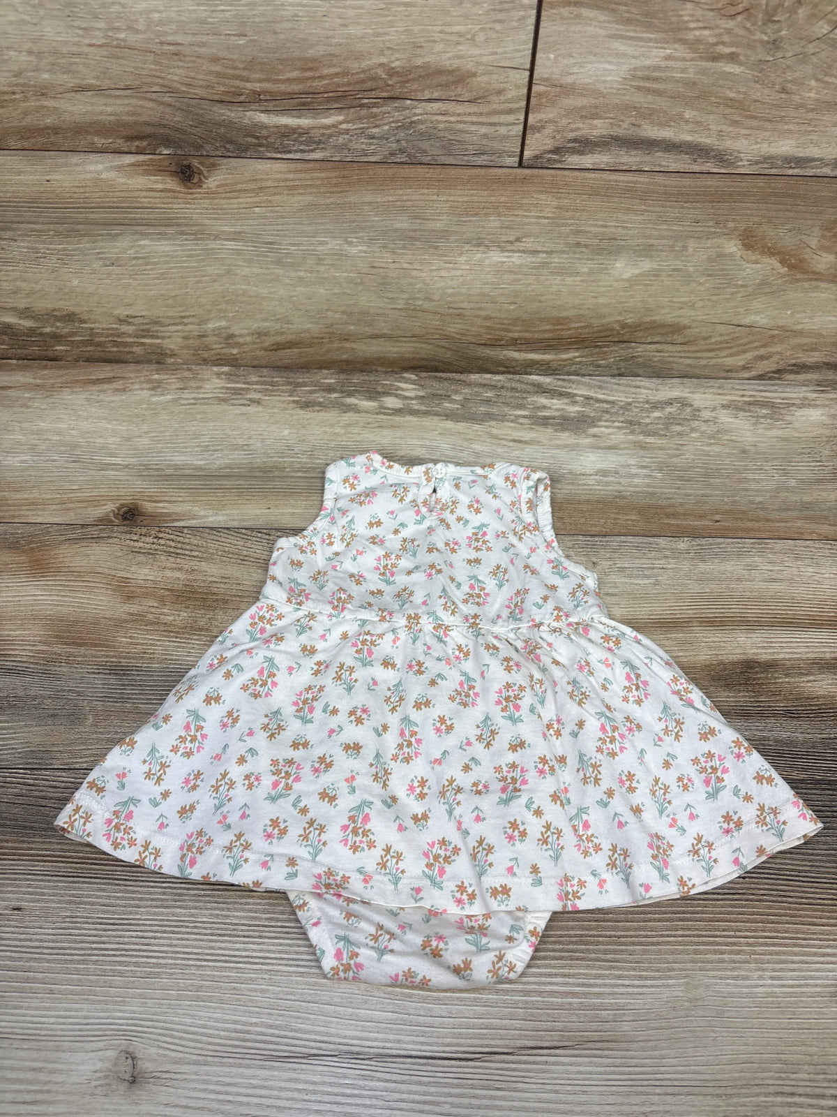 Carter's Sleeveless Bodysuit Dress White sz 9m