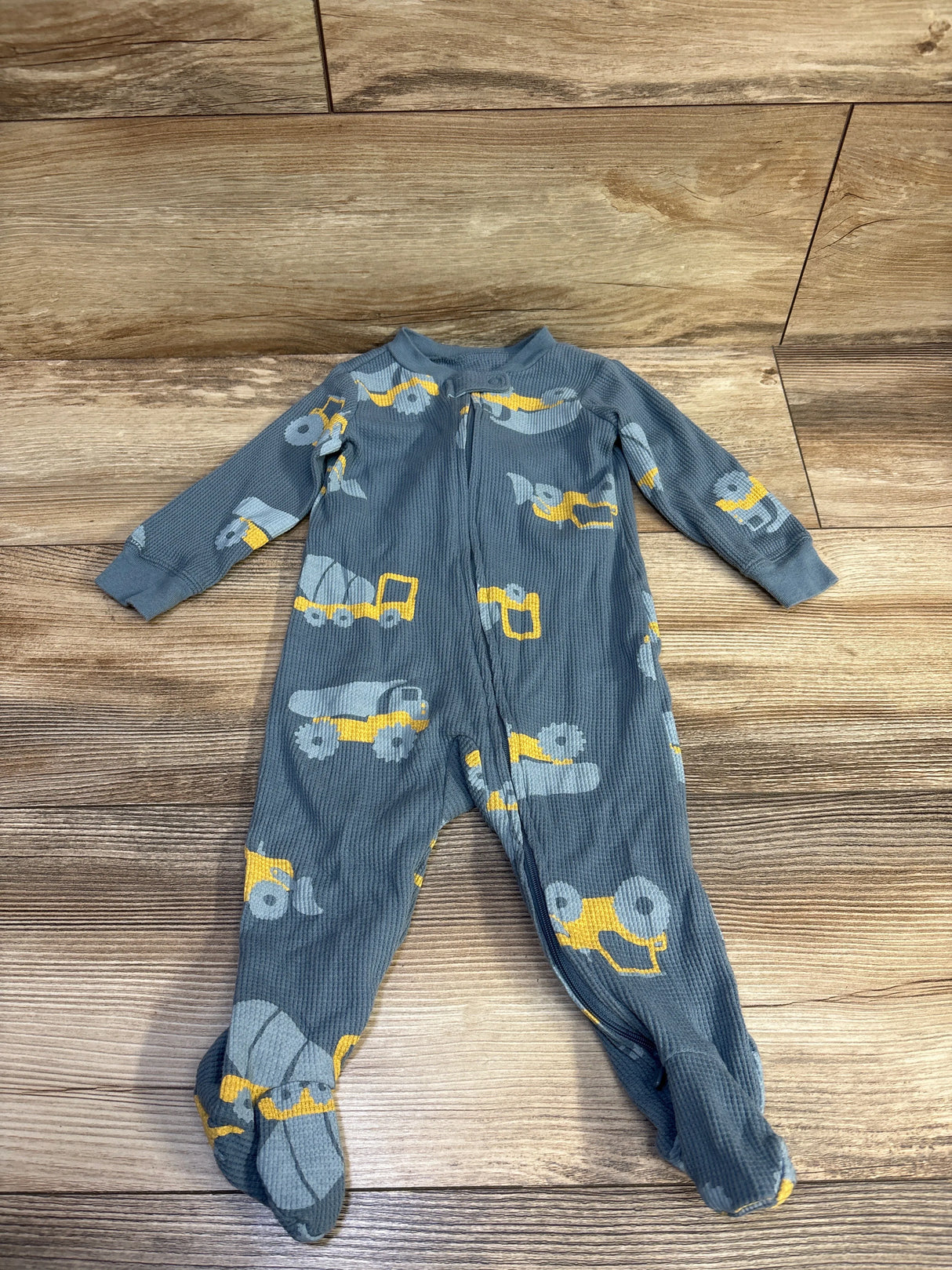 Carter's Waffle Knit Sleeper Blue sz 9m